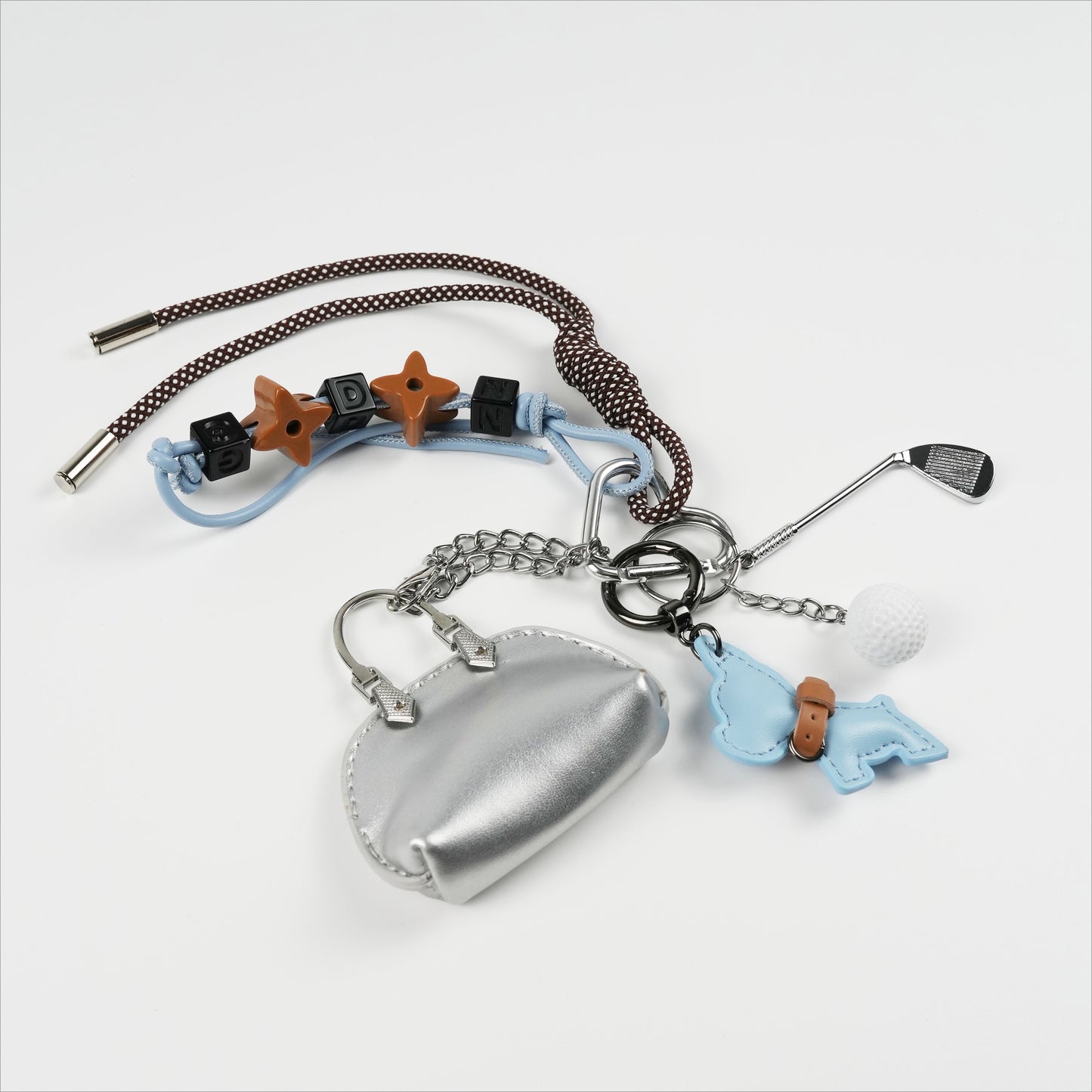 GOLF & BULLDOG CHARM
