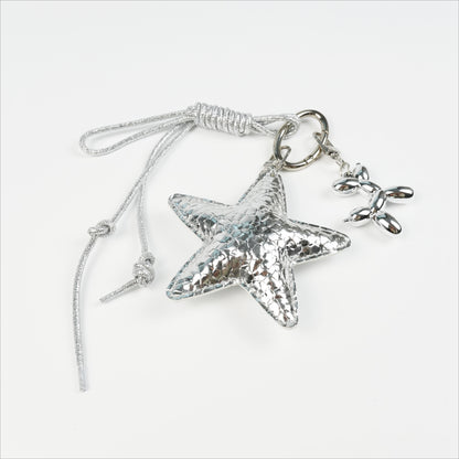 SILVER STAR & BALLOON DOG CHARM