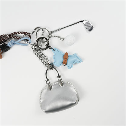 GOLF & BULLDOG CHARM