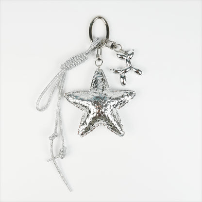 SILVER STAR & BALLOON DOG CHARM