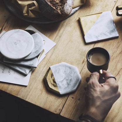 Marble Pattern Ceramic Coaster