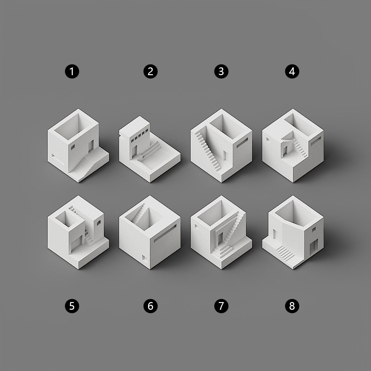 Cube House - Miniature Architecture