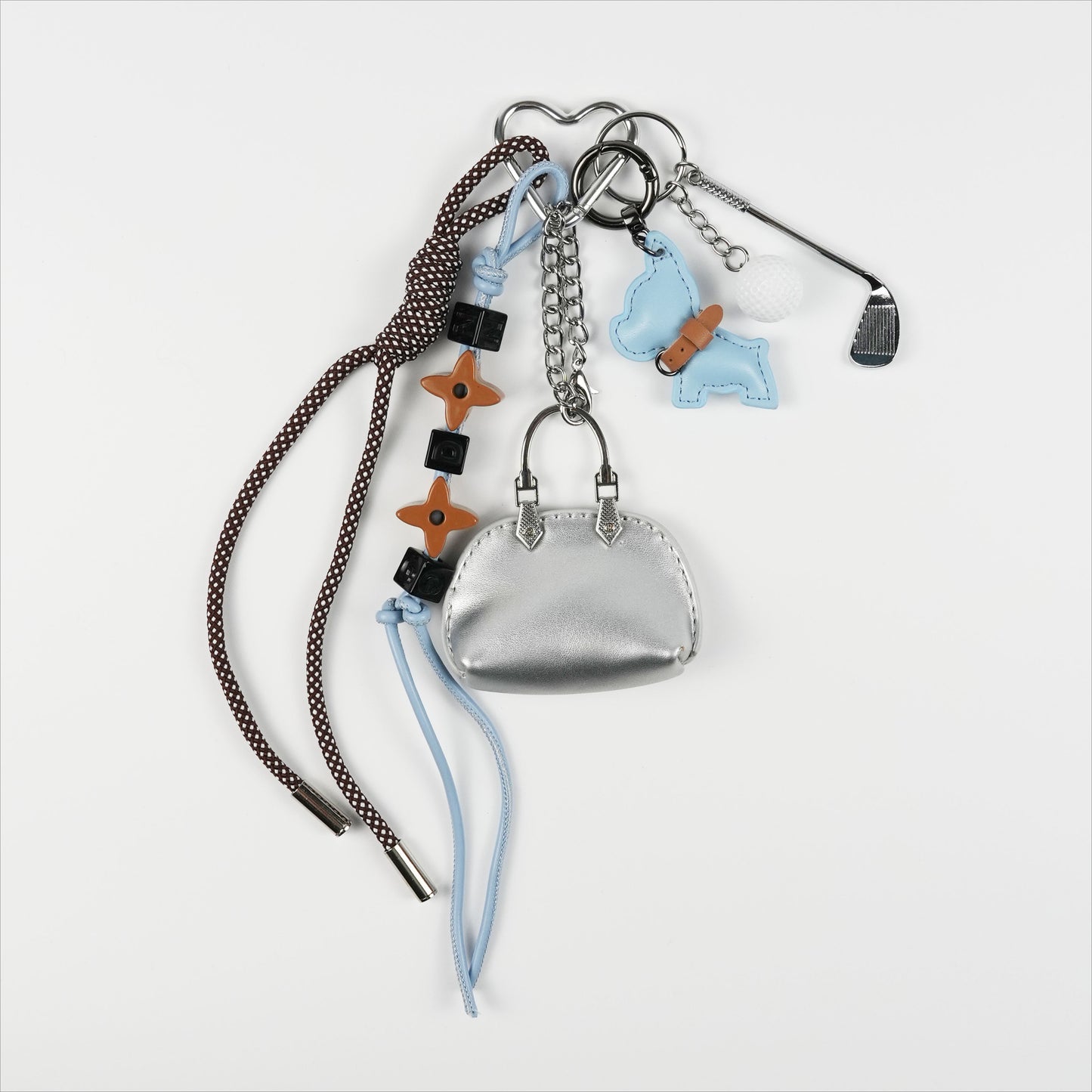 GOLF & BULLDOG CHARM