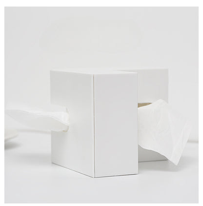 Double-sided L-shaped Tissue Box