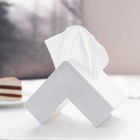 Double-sided L-shaped Tissue Box